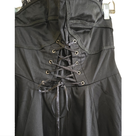 NWT Hearts & Roses UK Bustier Cocktail Dress 50s Pinup Rockabilly Retro Punk - Picture 4 of 11